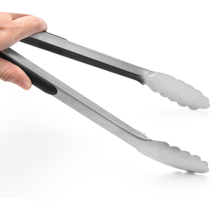 Gepersonaliseerde barbecuetang van roestvrij staal & silicone - extra lang, met individuele gravure