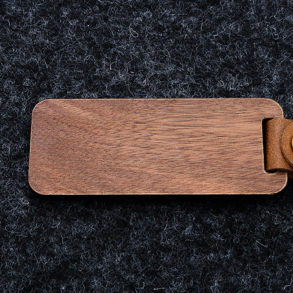 Gepersonaliseerde houten sleutelhanger met gegraveerd gezegde en doodle