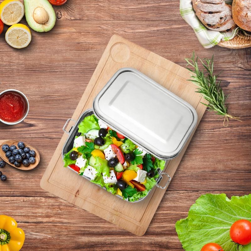 Gepersonaliseerde lunchbox / lunchbox gegraveerd in roestvrij staal met gratis gravure