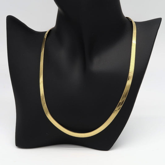 Roestvrij stalen slangenketting "Kaa" in zilver of goud