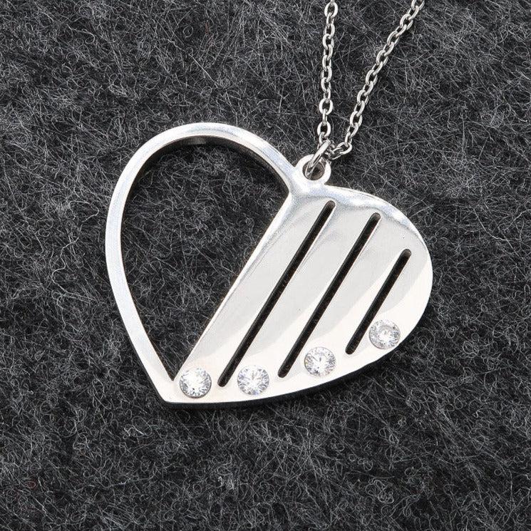 Damesketting "Familie" Persoonlijke gravure tot 4 namen